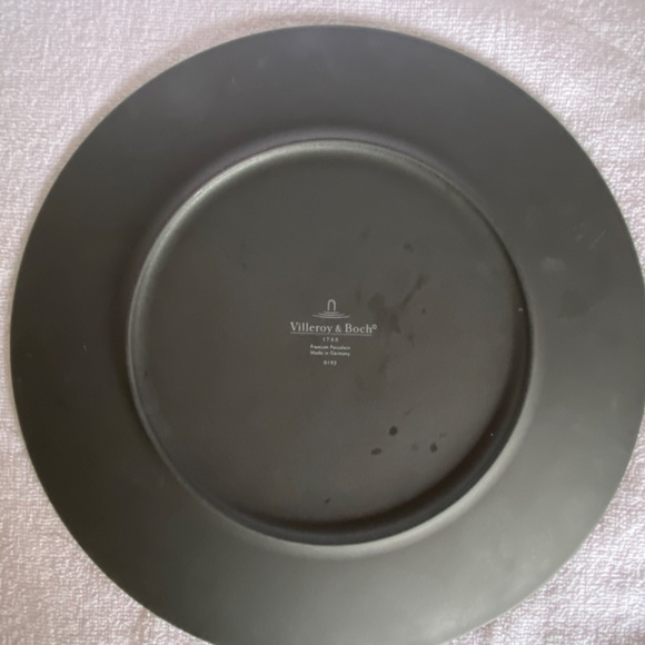Villeroy & Boch "Black Shale"porcelain serving plate large textured #0193 GER. - Picture 3 of 4